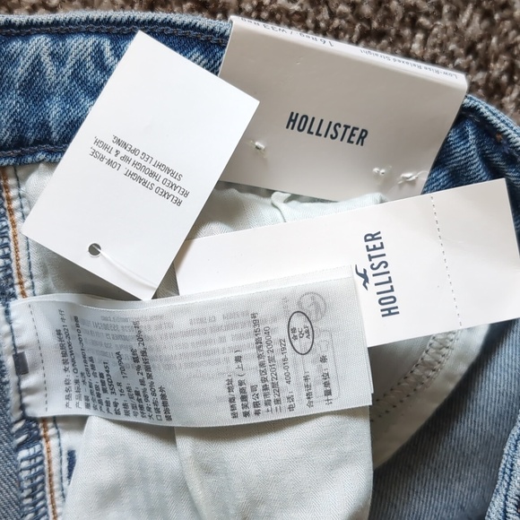Hollister Relaxed Straight Leg Low Rise Jeans NEW Plus Size Oversized - Picture 11 of 11